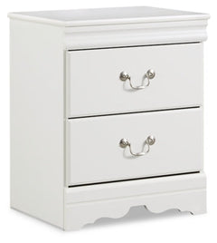 Anarasia White Twin Sleigh Youth Bedroom Set w/Dresser & Mirrror, Nightstand - Ornate Home