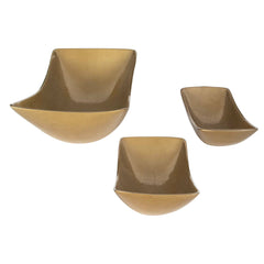 Anas Antique Brass Bowls (Set of 3) - Ornate Home