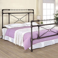 Anastasia Brushed Silver Cal.King Bed - Ornate Home