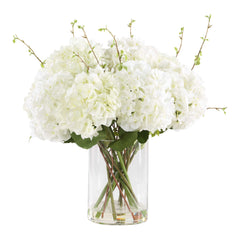 Anastasia Hydrangea White Centerpiece - Ornate Home