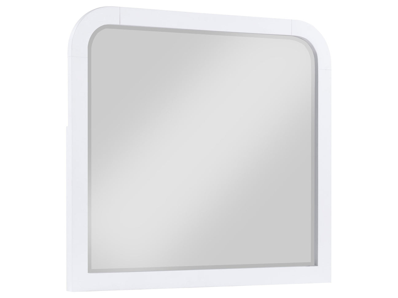 Anastasia Pearl White Dresser Mirror - Ornate Home