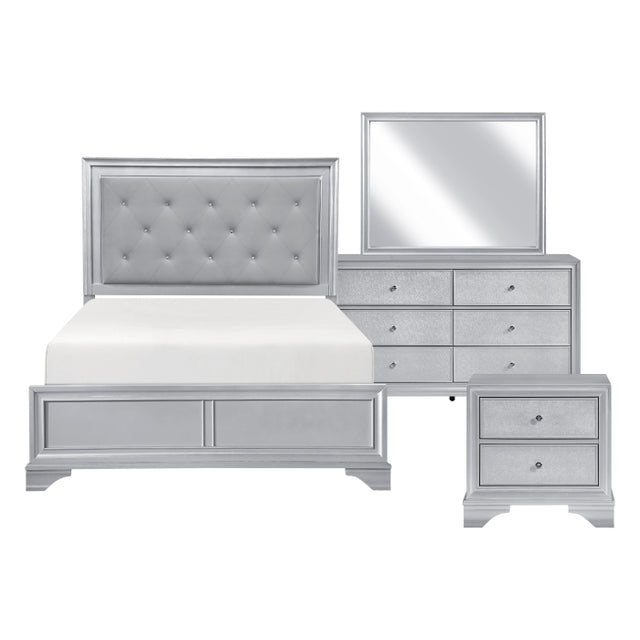 Anatole Silver 4pc Bedroom Set
