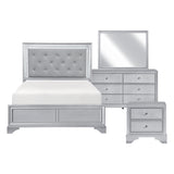 Anatole Silver 4pc Bedroom Set