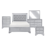 Anatole Silver 5pc Bedroom Set