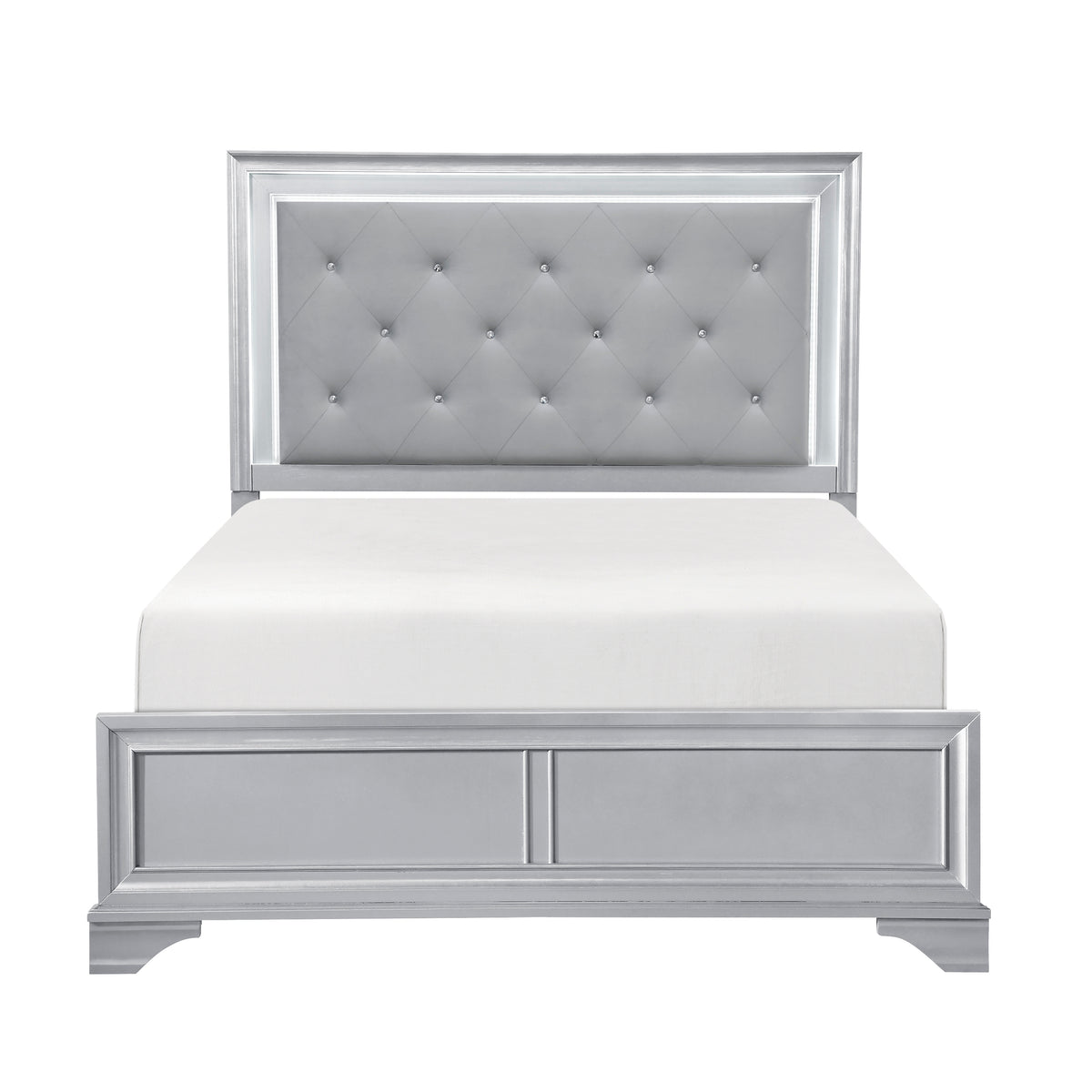 Anatole Silver 5pc Bedroom Set - Ornate Home