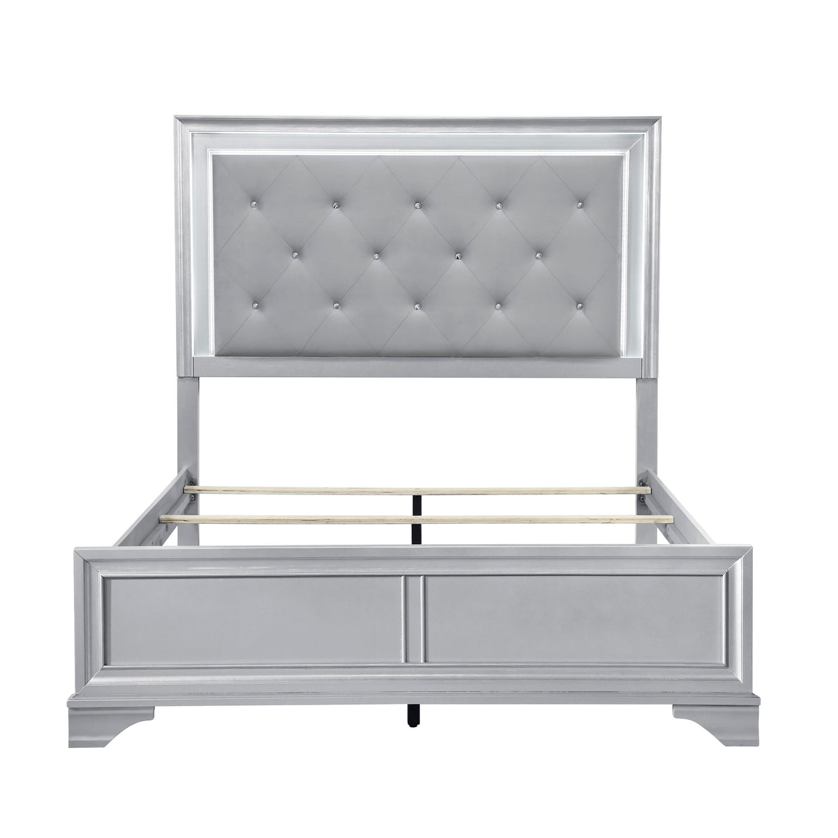 Anatole Silver 5pc Bedroom Set - Ornate Home