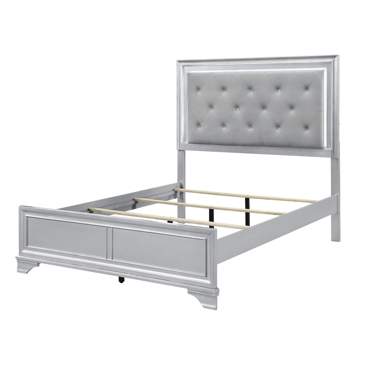 Anatole Silver 5pc Bedroom Set - Ornate Home