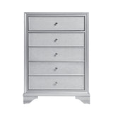 Anatole Silver 5pc Bedroom Set - Ornate Home