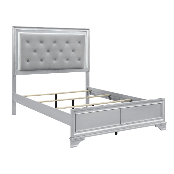 Anatole Silver California King Bed - Ornate Home