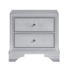 Anatole Silver Nightstand - Ornate Home
