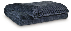 Anawood Blue Throw (Set of 3) - Ornate Home