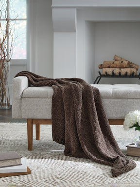 Anawood Brown Throw (Online Special Price) - Ornate Home