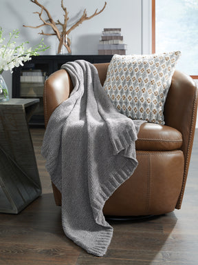 Anawood Gray Throw - Ornate Home