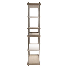 Anax Crema/Graphite/Sandbar Etagere - Ornate Home