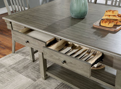 Anaya Gray/Light Gray 7 Pc. Counter Height Table Set - Ornate Home