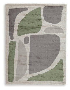 Anburgh Green/Gray/Ivory Large Rug - Ornate Home