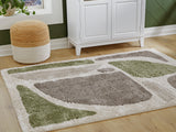 Anburgh Green/Gray/Ivory Large Rug - Ornate Home