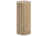 Anchor Travertine Stone Accent Table - Ornate Home
