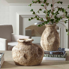 Ancient Echos Brown Vases (Set of 2) - Ornate Home