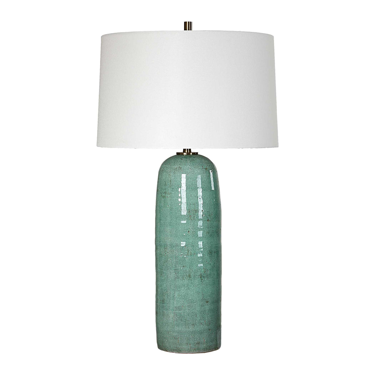 Andale Crackled Teal Table Lamp - Ornate Home