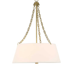 Andalucia Gold/White 4 Light Drum Pendant - Ornate Home