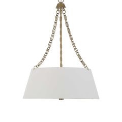 Andalucia Gold/White 4 Light Drum Pendant - Ornate Home