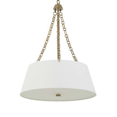 Andalucia Gold/White 4 Light Drum Pendant - Ornate Home