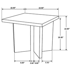 Andando Mango Brown End Table - Ornate Home
