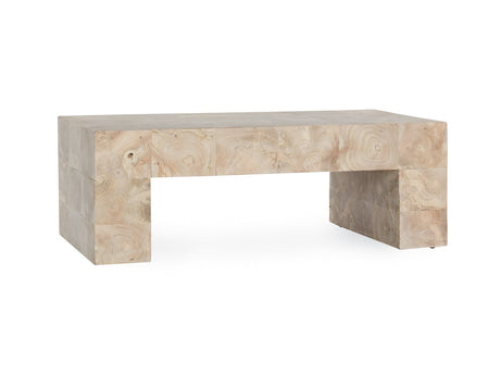 Anders Teak Cream Wash Coffee Table - Ornate Home