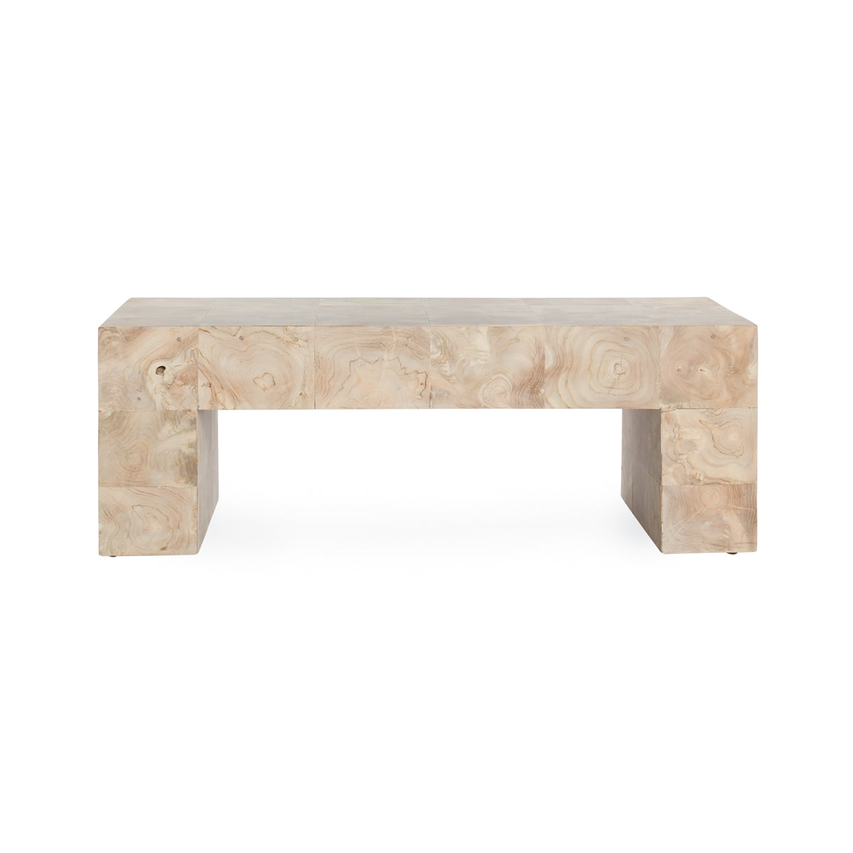 Anders Teak Cream Wash Coffee Table - Ornate Home
