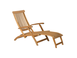 Anders Teak Outdoor Folding Lounge Deck Chair - Ornate Home
