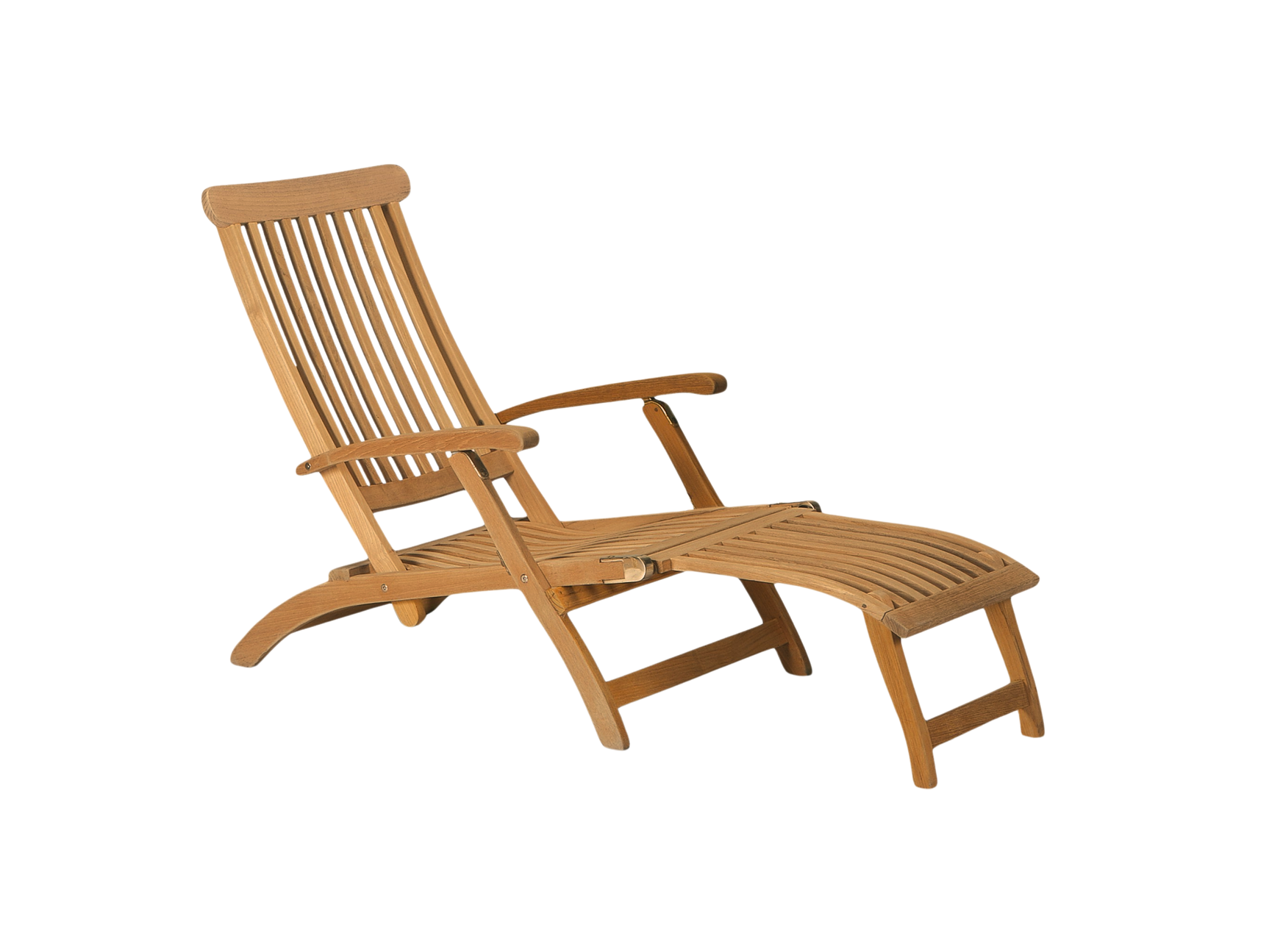 Anders Teak Outdoor Folding Lounge Deck Chair - Ornate Home