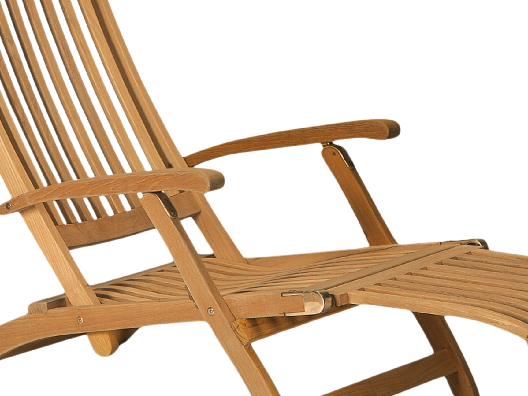 Anders Teak Outdoor Folding Lounge Deck Chair - Ornate Home