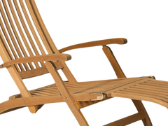 Anders Teak Outdoor Folding Lounge Deck Chair - Ornate Home