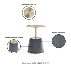 Anderson Coffee Table and End Table 1.0 in Grey (set of 2) - Ornate Home