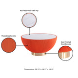 Anderson Coffee Table and End Table 1.0 in Orange (set of 2) - Ornate Home