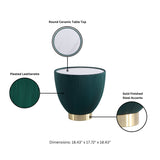 Anderson Coffee Table and End Table 2.0 in Green (set of 2) - Ornate Home