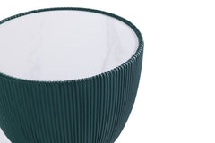 Anderson Coffee Table and End Table 2.0 in Green (set of 2) - Ornate Home