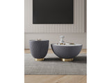 Anderson Coffee Table and End Table 2.0 in Grey (set of 2) - Ornate Home
