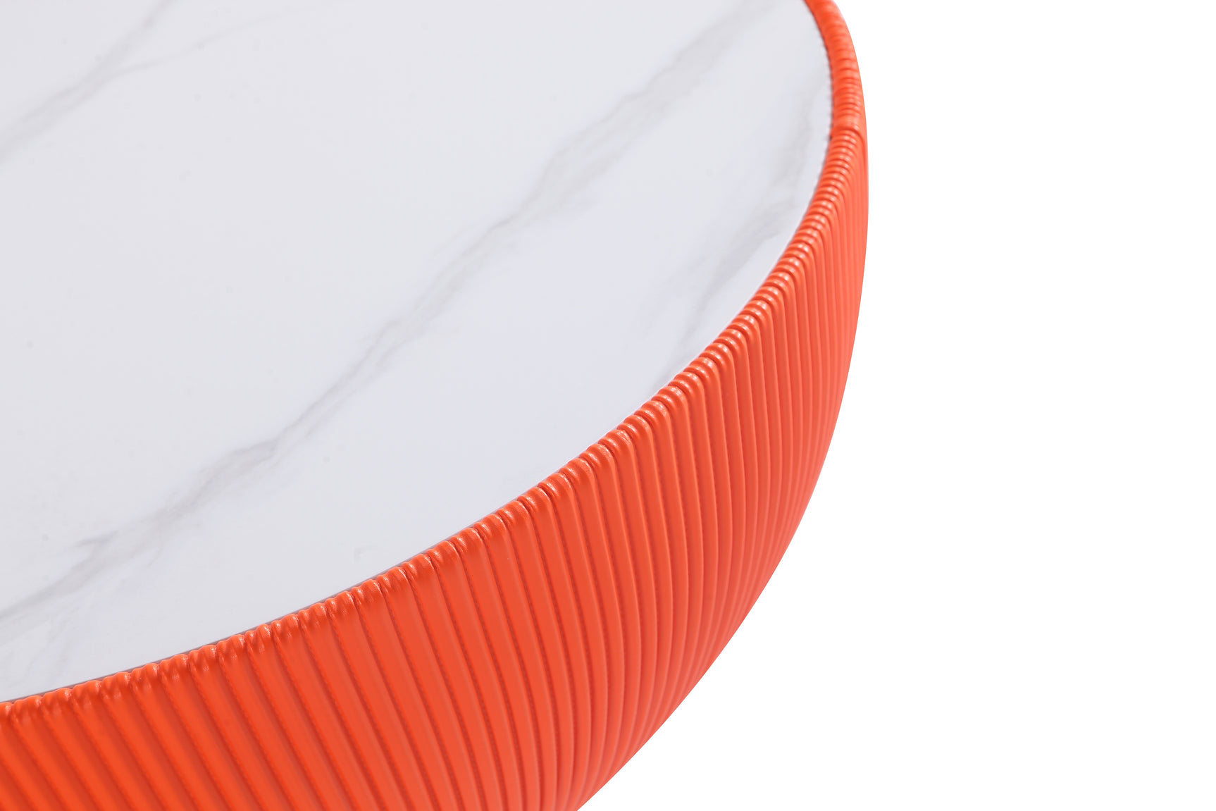 Anderson Coffee Table and End Table 2.0 in Orange (set of 2) - Ornate Home