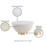 Anderson Coffee Table in Cream - Ornate Home