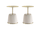 Anderson End Table 1.0 in Cream (set of 2) - Ornate Home