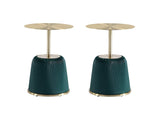 Anderson End Table 1.0 in Green (Set of 2) - Ornate Home