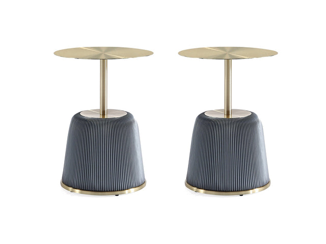 Anderson End Table 1.0 in Grey (set of 2) - Ornate Home