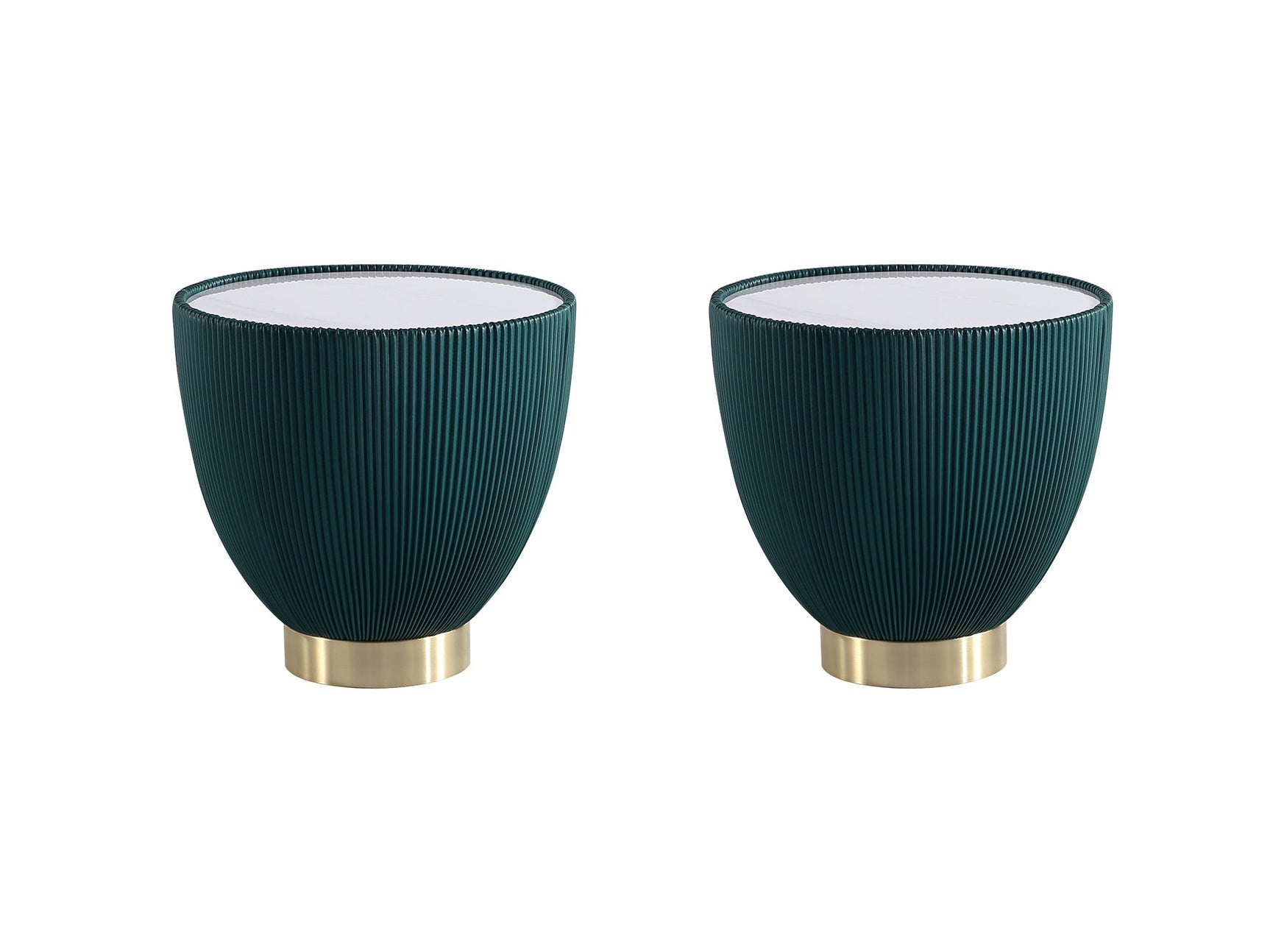 Anderson End Table 2.0 in Green (Set of 2) - Ornate Home