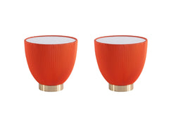 Anderson End Table 2.0 in Orange (Set of 2) - Ornate Home