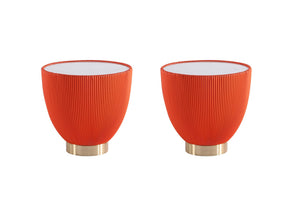 Anderson End Table 2.0 in Orange (Set of 2) - Ornate Home