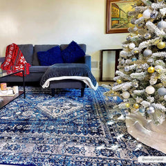 Andes Blue Area Rug - Ornate Home