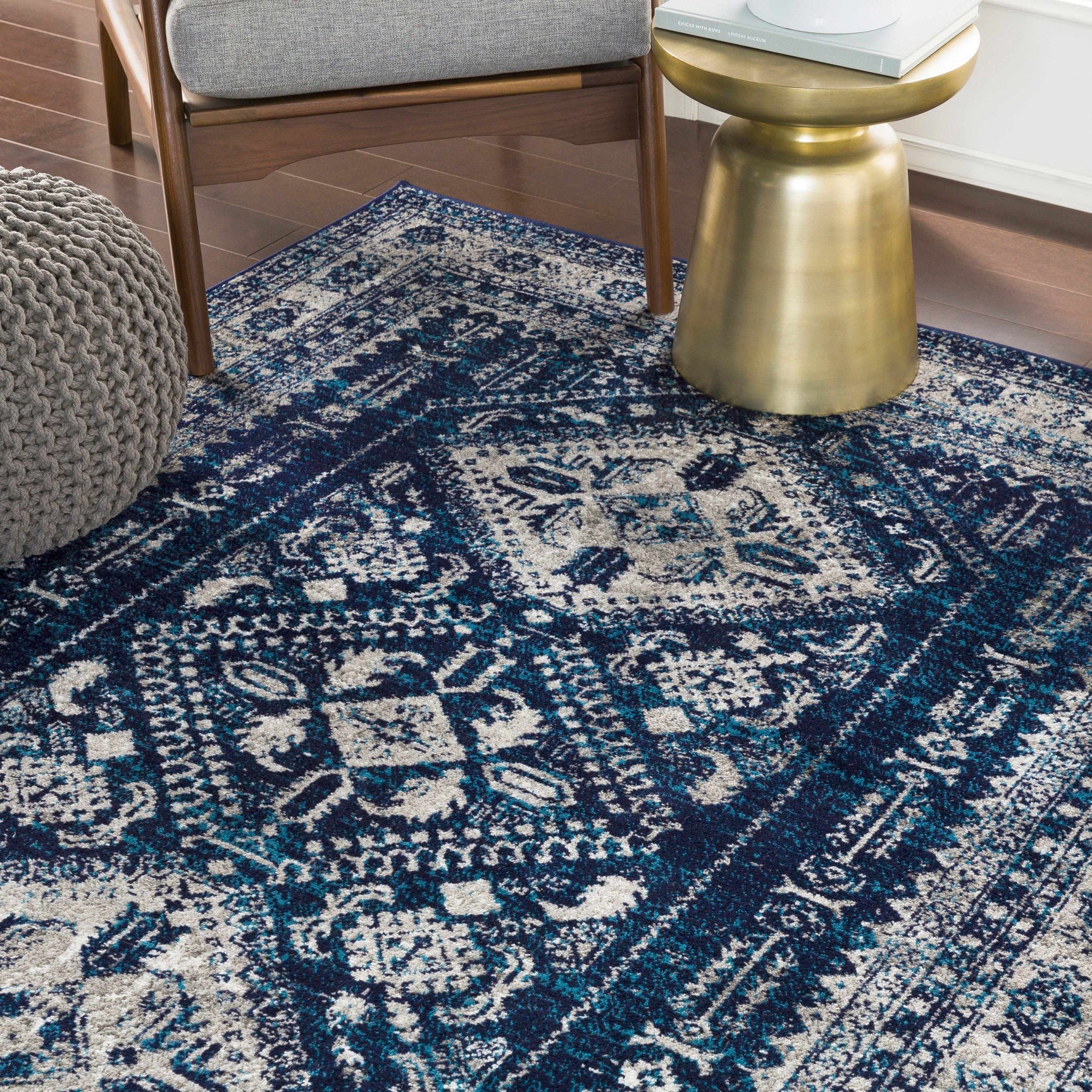 Andes Blue Area Rug - Ornate Home