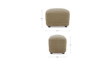 Andi Mellow Jute Ottoman - Ornate Home